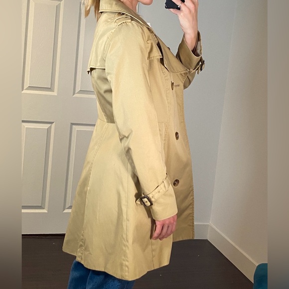 H&M Classic Beige Trench Coat - Size 8 - Picture 3 of 9